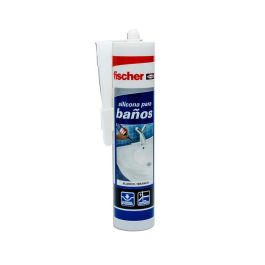 Fischer Silicona sanitarios blanca 300 ml - Sellado y estanqueidad