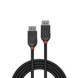 Lindy 1m DisplayPort 1.2 Cable, Black Line - Cable de Conexión de Alta Resolución hasta 4K@60Hz