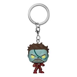 Funko Pop Keychain Llavero Marvel What If Iron Man Zombie