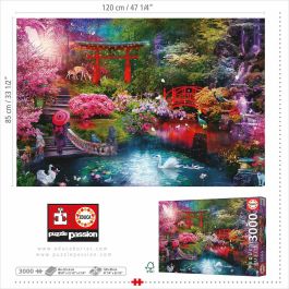 Educa 19282 Puzzle de 3000 piezas temática Jardín Japonés. Rompecabezas para adultos de 120 x 85 cm, edad +14 años