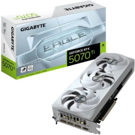 Gigabyte 9VN507TEOI-00-G10 Tarjeta Gráfica GeForce RTX 5070 Ti Eagle OC ICE SFF 16GB GDDR7 WINDFORCE NVIDIA Blackwell