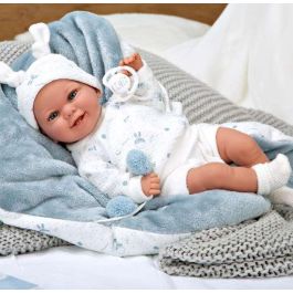 Muñeca elegance 35 cm babyto azul c/manta (muñeco de peso) Muñeca elegance 35 cm babyto azul c/manta (muñeco de peso)