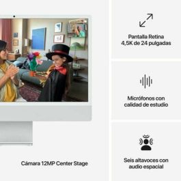 Apple MWUC3Y/A iMac 24" Retina 4.5K M4 8-Core CPU 16GB RAM 256GB SSD 8-Core GPU Plata Todo en Uno con Apple Intelligence Apple MWUC3Y/A iMac 24" Retina 4.5K M4 8-Core CPU 16GB RAM 256GB SSD 8-Core GPU Plata Todo en Uno con Apple Intelligence