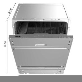 Cecotec Lavavajillas integrable 13 cubiertos acero 6110 Full-BI 6 programas eficiencia E