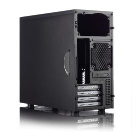 Fractal Design CORE 1100 Mini Tower PC Negro - FD-CA-CORE-1100-BL - Compatible con micro ATX/Mini-ITX, Ventilador 120mm