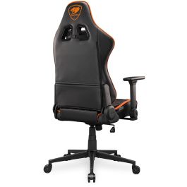 COUGAR Silla Gaming Armor One V2 Negro/Naranja, Piel Sintética, PVC, Reclinable, Altura Ajustable, Soporta hasta 120 kg