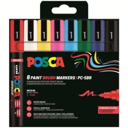 Marcador T.Opaca No Perm. Uni Posca Brush 1-4Mm (Pc-5Br) Colores Basicos Estuche De 8 Precio: 27.50000033. SKU: B1F6EBMEYH