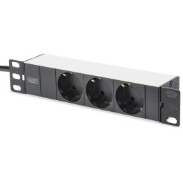 Digitus Rack de Pared para Red 254 mm (10") - 9U, 312x300mm (Ancho x Profundo), 30kg, Puerta de Vidrio, Gris
