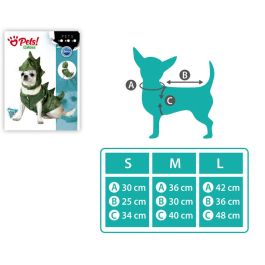 Disfraz Dinosaurio para Mascota Talla M Verde Polyester