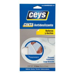 Ceys Tiras antideslizantes para bañeras transparentes, 12 tiras (2,5 x 20 cm) - Ref. 507615 Precio: 12.68999963. SKU: S7914128