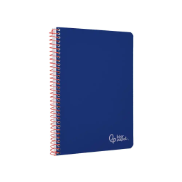 Liderpapel Cuaderno Espiral A4 Witty Tapa Dura 80 Hojas 90gr Pauta 2,5mm con Margen Color Azul Oscuro