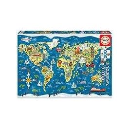 Puzzle 200 piezas mapamundi Puzzle 200 piezas mapamundi