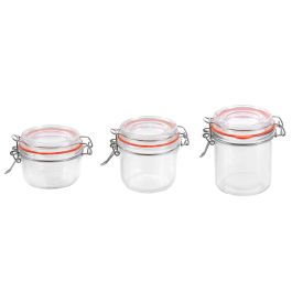 Tarro Hermético de Vidrio con Cierre Clip 180 ml - La Mediterranea (36 Unidades) Tarro Hermético de Vidrio con Cierre Clip 180 ml - La Mediterranea (36 Unidades)