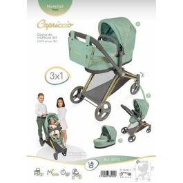 Decuevas Coche de Muñeca 3x1 Plegable para Muñecas de hasta 50 cm - Metal, Plástico, Poliéster - +36 Meses