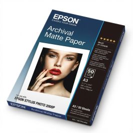 Epson Papel Mate Larga Duracion (Archival Matte Paper) A3, 50 Hojas de 189g. Precio: 42.50000007. SKU: B1GJY5HPXV