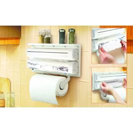 Confortime Dispensador Aluminio-Film-Papel Abs 37,7 cm x 18,3 cm x 6,9 cm (6 Unidades)