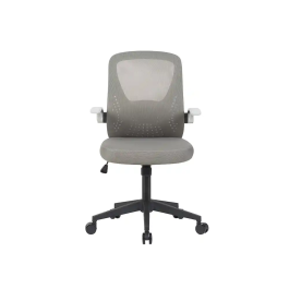 Q-connect Silla de Oficina Terni Malla Transpirable Ajustable, Gris/Negro, Altura Max 1050 mm