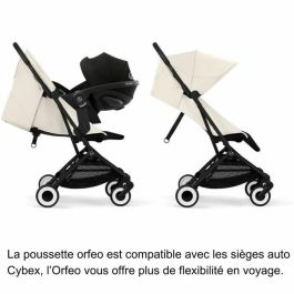 Cybex Cochecito Ultracompacto y Cómodo Orfeo 4 Ruedas Canvas White