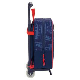 Safta Mochila con Carro 232 805 Spiderman Escolar para Niños Dimensiones 270x220x100 mm