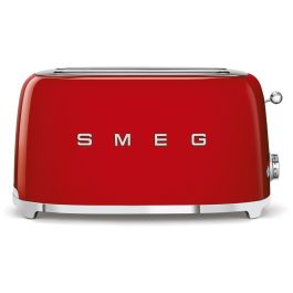 Smeg TSF02RDEU Tostador 4 rebanadas Rojo para 2 ranuras largas, descongelar y recalentar 1500W Precio: 193.49999955. SKU: S7601930