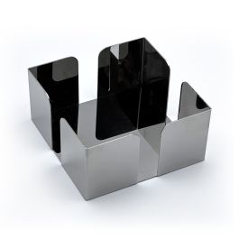 Servilletero Cocktail Acero 12x12x6 cm My Bar (24 Unidades) Servilletero Cocktail Acero 12x12x6 cm My Bar (24 Unidades)
