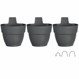 ELHO - Maceta - Vibia Campana Foret Vertical Set/3 - Antracita - Balcón exterior - L 17,1 x An 20,7 x Al 29,7 cm Precio: 34.50000037. SKU: S7167354