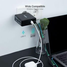 Cargador de Portátil TooQ TQLC-USBC90PD USB Tipo-C/ 90W/ Automático/ Voltaje 5-20V Cargador de Portátil TooQ TQLC-USBC90PD USB Tipo-C/ 90W/ Automático/ Voltaje 5-20V