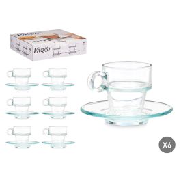 Taza Vidrio Cafe 90Ml Con Plato Vivalto 8X6CM (24 Unidades) Precio: 28.9500002. SKU: B1GN87YDAN