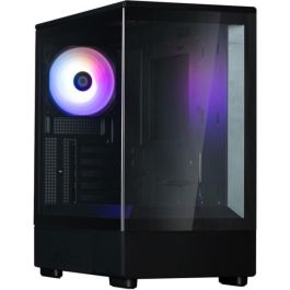 Caja de PC Mini Tower sin fuente de alimentación - ZALMAN P10 (Negro) - Micro ATX/Mini-ITX - 1x120mm A-RGB - USB-C/3.0/HD Audio - Vidrio templado Precio: 94.50000054. SKU: B1379AVSS5