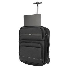 Targus CitySmart Maleta de Cabina Compacta con Ruedas 12-15.6" para Portátil, Protección Anticaídas SafePort y Compartimento Ropa