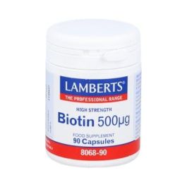 LAMBERTS Biotina 500 Mcg 90 Cápsulas Mantenimiento Piel Cabello Mucosas Apto Veganos Precio: 19.5000003. SKU: B149F7H8SQ