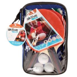 Palas ping pong 2 palas con 3 petolas y red 155 cm en bolsa aktive sports Palas ping pong 2 palas con 3 petolas y red 155 cm en bolsa aktive sports
