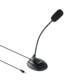 TooQ TQMM-213 Micrófono de Sobremesa Multimedia Flexible Omnidireccional Jack 3.5mm Negro 2m con interruptor ON/OFF Precio: 8.59000054. SKU: B14C2P525N