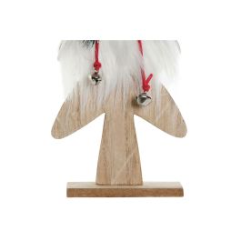 DKD Home Decor Figura Navidad Alpina Árbol Madera Rojo Negro 31 cm Alto x 11.5 cm Ancho