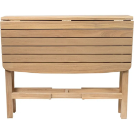 FERRET Mesa de Jardín Plegable de Madera de Acacia FSC para 4 Personas 90x90x75 cm