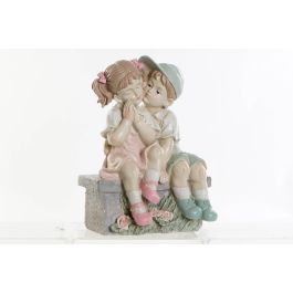 DKD Home Decor Figura Infantil Estilo Shabby de Resina Azul Rosa 17.5 x 34.5 x 27 cm Precio: 20.38608. SKU: B1J4P3846V