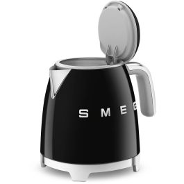 Smeg KLF05BLEU Mini Hervidor de Agua Negro, 0,8 L, 1400 W, Acero Inoxidable
