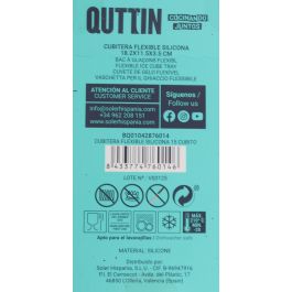 Quttin Cubitera Flexible de Silicona para 15 Cubitos (18.2x11.5x3.5 cm)