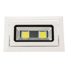 Foco Downlight LED 40W 3.600Lm 6000ºK Rectangular Basculante 40.000H [WR-RECTBAS-40W-CW]