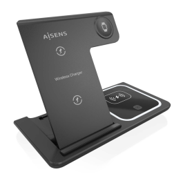 Aisens Cargador Inalámbrico USB-C 3 en 1 de 15W para Móvil, Apple Watch y Auriculares, Negro Precio: 17.5000001. SKU: B18W9X7JJ5