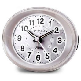 Reloj-Despertador Analógico Timemark Blanco Luz LED Silencioso Snooze Modo noche 9 x 9 x 5,5 cm (9 x 9 x 5,5 cm) Precio: 10.50000006. SKU: S6502809