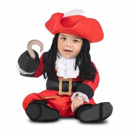 Disfraz garfio bebé sombrero con peluca textil, chaqueta, cuello, garfio textil, pantalón y polainas talla 7-12 m Precio: 23.50000048. SKU: B17L9BJVHA