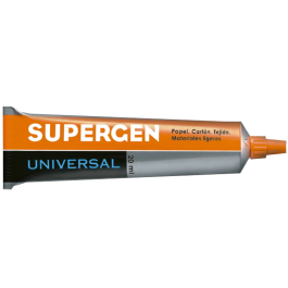 Supergen Pegamento Universal Transparente 20 ml Unidad para Trabajos Manuales y Bricolaje