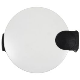 Day Cubo de Basura 3 L Blanco con Pedal y Cierre Suave Soft Close, Mate Acero Inoxidable y Plástico d.17.5 x h.23.5 cm