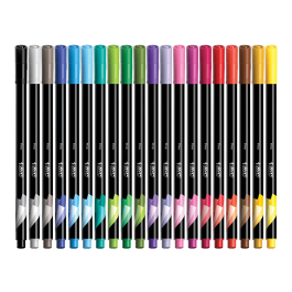 Bic Intensity Fine Rotulador de fibra Punta 0,4 mm Expositor 192 unidades Colores surtidos