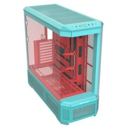 Thermaltake CA-11H-00FLWN-00 Caja Full Tower ATX EATX Micro-ATX Mini-ITX Color Menta Fresa con Ventana Lateral y Soporte Multi Iluminación