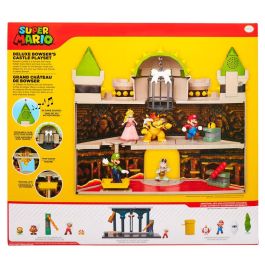 JAKKS PACIFIC Playset Castillo Bowser Deluxe Mario Bros, Juguete con accesorios, 38,1x43,1x13,3cm, para fans