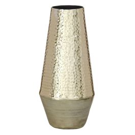 Jarrón Dorado Aluminio 14 x 14 x 31 cm Precio: 26.59000047. SKU: S8802184