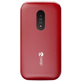 Doro 2820 Teléfono Móvil Concha 4G Rojo/Blanco con Pantalla 2.8", SIM Única, Batería 1000mAh, sin Adaptador de Corriente