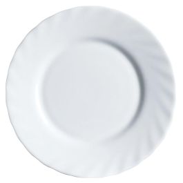 Luminarc Trianon Plato Postre Vidrio Templado Blanco Brillo 19,5 cm